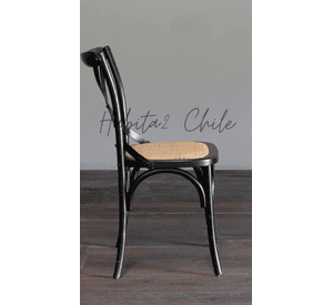 PACK 2 SILLAS MADERA COMEDOR CROSSBACK RATTAN