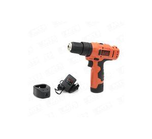 TALADRO PERCUTOR BLACK Y DECKER HP12-B2C 12V MAX ION LITIO+CARGADOR 1.5AH+CARGADOR+BOLSO NYLON