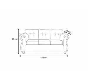 sofa pufer 3 cuerpos gris