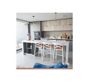 Pack de 4 Taburetes Crossback Danubio - Blanco