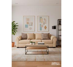 Sofá 4 Cuerpos XL Con Resorte Estructural Grandón Chenille
