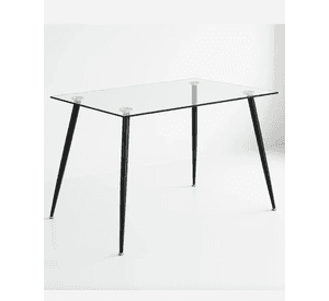 MESA PARA COMEDOR 160X80 VIDRIO PRINCE RECTANGULAR
