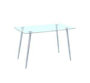 MESA PARA COMEDOR 160X80 VIDRIO PRINCE RECTANGULAR