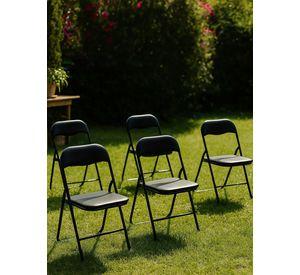 Set x6 Sillas Plegables Kano Livianas y Portátiles Eventos