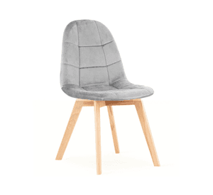 SILLA PARA COMEDOR CAPITONE FELPA BASE MADERA RESISTENTE