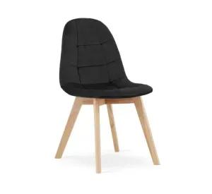 SILLA PARA COMEDOR CAPITONE FELPA BASE MADERA RESISTENTE