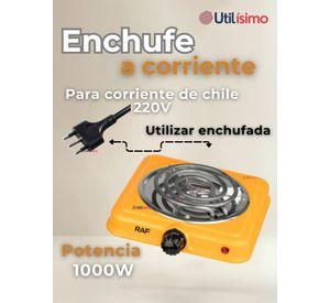 Cocina Eléctrica Portátil 1 Plato 1000W de Potencia Naranja R