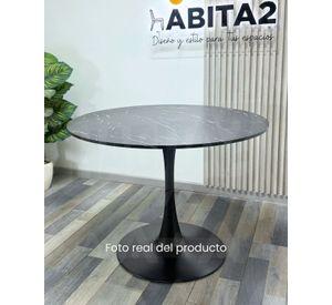 MESA TULIP REDONDA SIMIL MARMOL 100 CM
