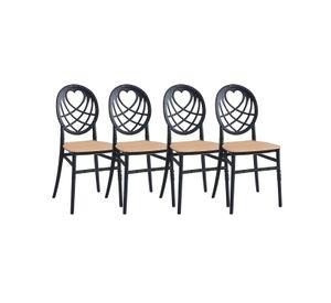 PACK 4 SILLAS PARA RESTAURANT RESISTENTES AL AGUA - AMORE