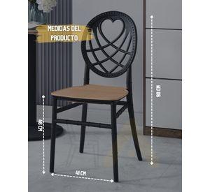PACK 4 SILLAS PARA RESTAURANT RESISTENTES AL AGUA - AMORE