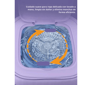 Mini Lavadora Portátil Plegable 6L De Cubo Pequeño Morado