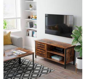 RACK PARA TV 110CM METALICO TRAVIS SIMIL MADERA VINTAGE