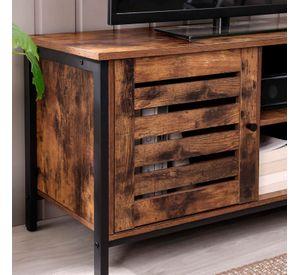 RACK PARA TV 110CM METALICO TRAVIS SIMIL MADERA VINTAGE