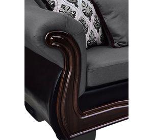 Sofá Con Resorte estructural Búfalo 4 Cuerpos Chenille+PU