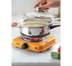 Cocina Eléctrica Portátil 1 Plato 1000W de Potencia Color Naranja