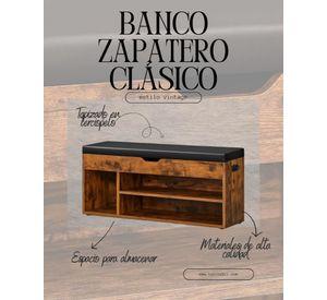 Banco Zapatero Clasico con Almacenamiento