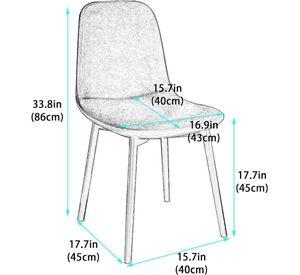 Silla de comedor lino trendytop patas metalicas