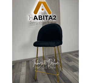PISO TABURETE DE BAR 66 CM DELUXE GOLD TAPIZ TERCIOPELO