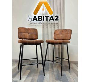 SILLA DE BAR ACOLCHADA 68 CM COFFEE