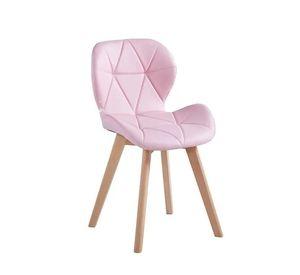 SILLA ACOLCHADA RADAR WOOD AVIADOR MARIPOSA PATAS MADERA ASIENTO ECOCUERO