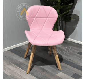 SILLA ACOLCHADA RADAR WOOD AVIADOR MARIPOSA PATAS MADERA ASIENTO ECOCUERO