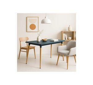 Mesa de Comedor 120x80 Rectangular - Negra