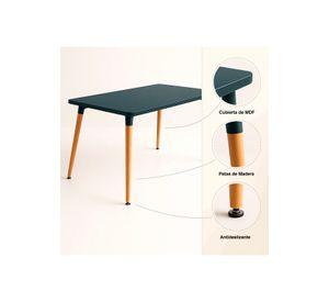 Mesa de Comedor 120x80 Rectangular - Negra
