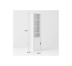 Librero MultiStore con Puerta - Blanco