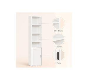 Librero MultiStore con Puerta - Blanco
