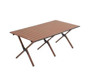 Mesa Plegable Camping Licanray Café Oscuro