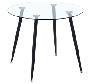 MESA REDONDA DE VIDRIO 80CM MINIMALISTA