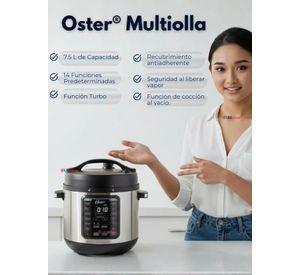 Oster Multiolla, Turbo, 7.5 L de Capacidad 14 Funciones, Recubrimiento DiamondForce, CKSTPCECT75DF