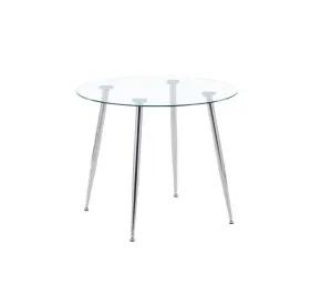 MESA REDONDA DE VIDRIO 80CM MINIMALISTA