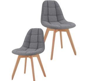 PACK 2 SILLAS CAPITONE PARA COMEDOR TAPIZADO EN LINO