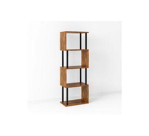 Estantería Decorativa 4 Niveles ZigZag Rack 24x38x124.5