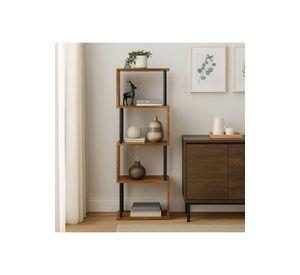 Estantería Decorativa 4 Niveles ZigZag Rack 24x38x124.5