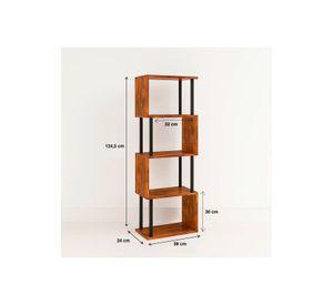 Estantería Decorativa 4 Niveles ZigZag Rack 24x38x124.5