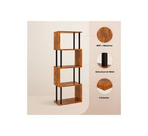 Estantería Decorativa 4 Niveles ZigZag Rack 24x38x124.5