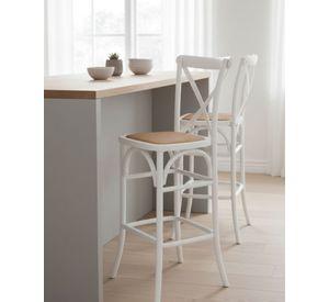 Taburete Crossback de Madera 66 cm