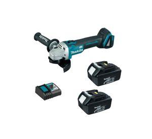 ESMERIL ANGULAR MAKITA DGA454RFE 4 1/2 18V+2 BAT 3.0A+ CARG