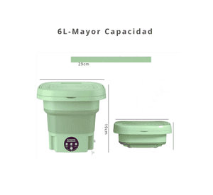 Mini Lavadora Portátil Plegable 6 LItros De Cubo Pequeño