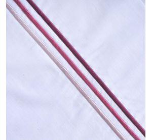 Sábana Bordada. 144 Hilos 2 P Line Rosado