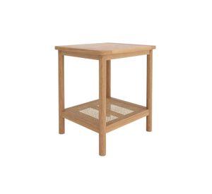 MESA LATERAL AUXILIAR DE MADERA Y RATTAN COZY