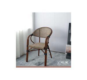 Pack de 4 Sillas Bistro Parisina Textileno con reposabrazos - Beige