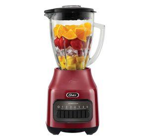 Licuadora Oster® Vaso de vidrio y 6 velocidades más pulso 800 Watts 1,5Litros