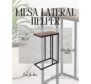Mesa Lateral Helper Madera Oscura