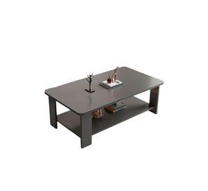 Mesa de Centro Gris 100x50 - Diseño Moderno en MDF