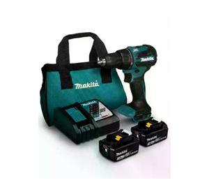TALADRO PERCUTOR ATORNILLADOR MAKITA DHP490RFX2 13MM BL 18V