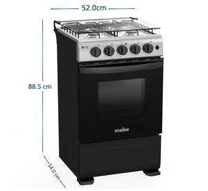 Cocina de Piso a Gas 51 cm Inox Mabe CMC5115AX0