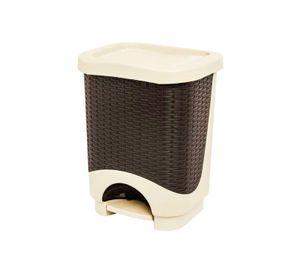 Tacho de Basura Dual Ratan 24LT Beige